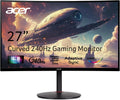 acer Nitro XZ270 Xbmiipx 27' 1500R Curved Full HD (1920 x 1080) VA Zero-Frame Gaming Monitor with Adaptive Sync, 240Hz Refresh Rate and 1ms VRB (Display Port & 2 x HDMI 2.0 Ports), Black