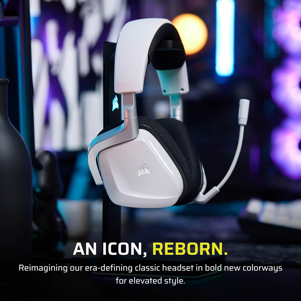 Corsair Void v2 Wireless Gaming Headset with Bluetooth for PC, PS5, PS4, Switch & Mobile – Dolby Atmos, Dual Wireless Multiplatform, Long Battery Life, Fast Charging – Dual Tone