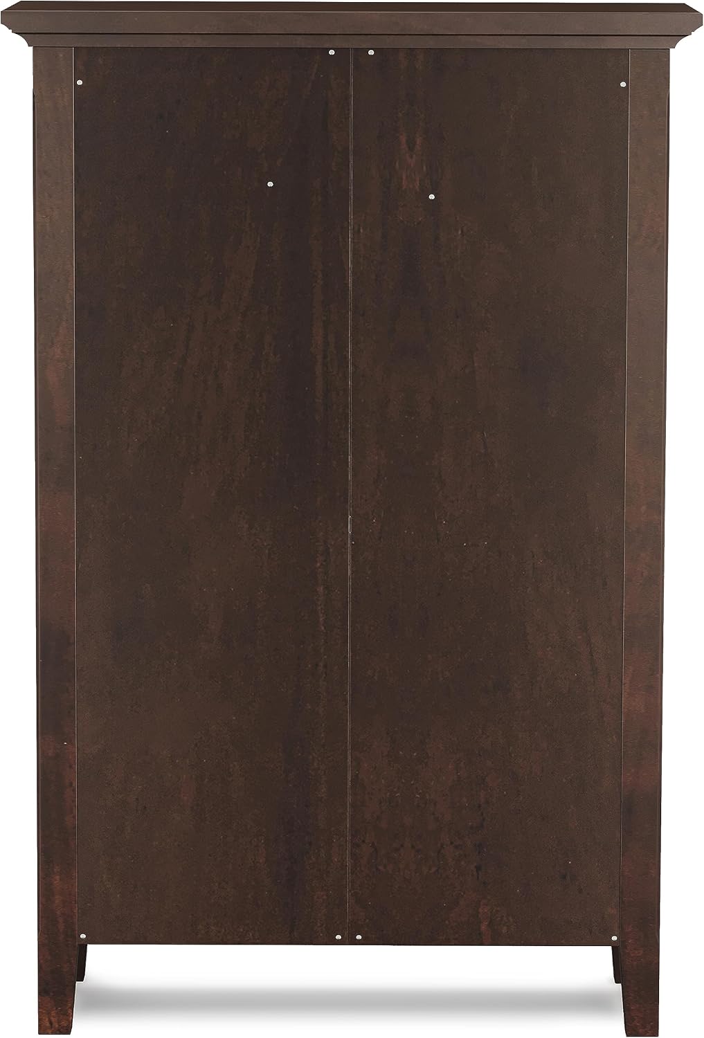 SIMPLIHOME Acadian Storage Cabinet - 32 inch Wide Solid Wood Entryway Shoe Storage Cabinet in Brunette Brown, Transitional Tilt-Out Shoe Organizer for Hallway with Drawer and Brushed Nickel Hardware