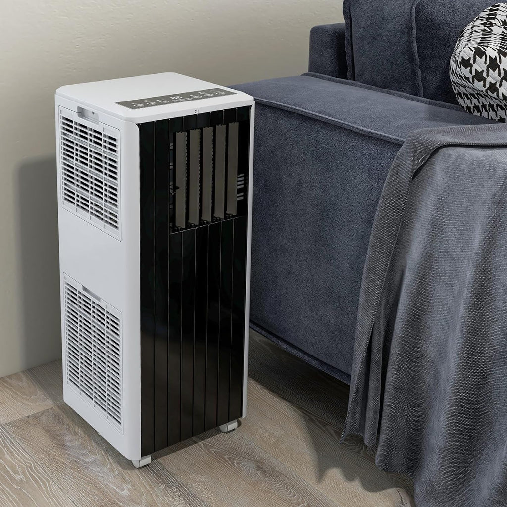Portable Air Conditioners 8000 BTU, 3-in-1 Portable AC Unit with Dehumidifier and Fan, Ultra Quiet Room Air Conditioner for Up to 350 Sq.Ft, Remote Control, 24H Timer, Washable Filter