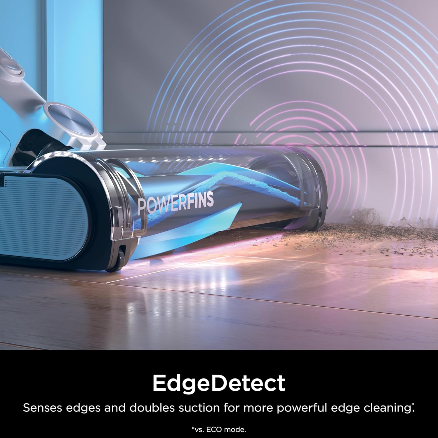 Shark Detect Clean & Empty | Lightweight Cordless Vacuum Cleaner with Auto-Empty System | HEPA Filter, Portable Handheld Attachment, Powerfins Brushroll | Cloudy Blue | IW4624