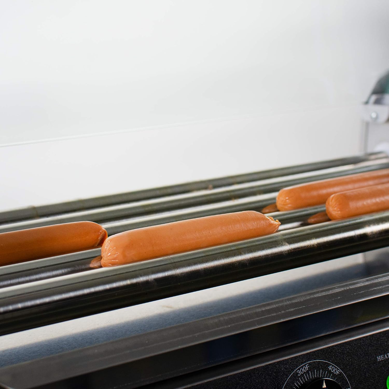 VIVO Electric 12 Hot Dog 5 Roller Grill Warmer, Stainless Steel, Commercial and Household 750W Machine with Cover, HOTDG-V205