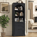 Bookshelf with File Drawers for Letter/A4/Legal Size Hanging Files, 68' Tall Farmhouse Bookcase with 3-Tier Open Shelves, Wood Floor Display Storage Cabinet for Home Office, Living Room, Rustic Black