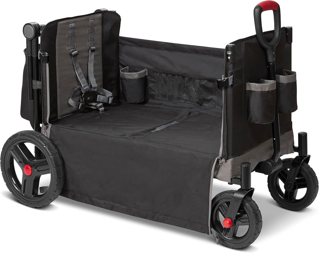 Radio Flyer Wagon for Kids, Baby Stroller, Outside Toys for Toddlers 1-3, Rolling Cart, Beach Cart with Wheels, Trav'ler Stroller Wagon with Protective Cover, for Ages 1+ Years