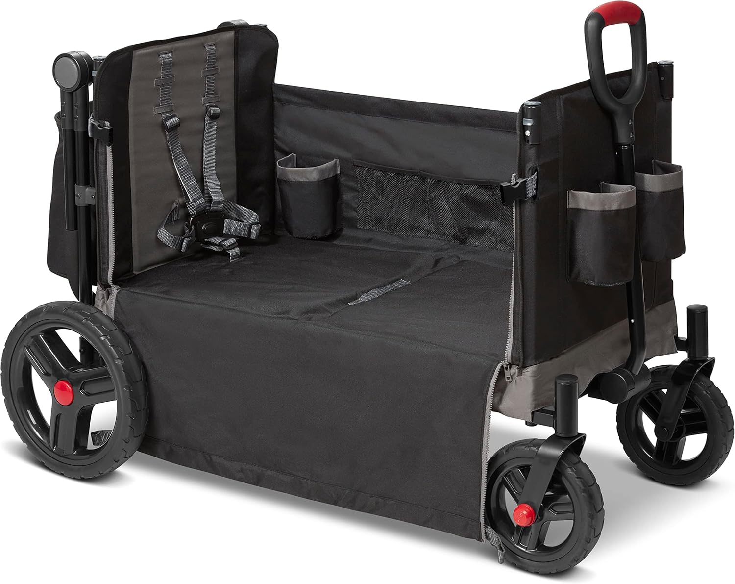 Radio Flyer Wagon for Kids, Baby Stroller, Outside Toys for Toddlers 1-3, Rolling Cart, Beach Cart with Wheels, Trav'ler Stroller Wagon with Protective Cover, for Ages 1+ Years