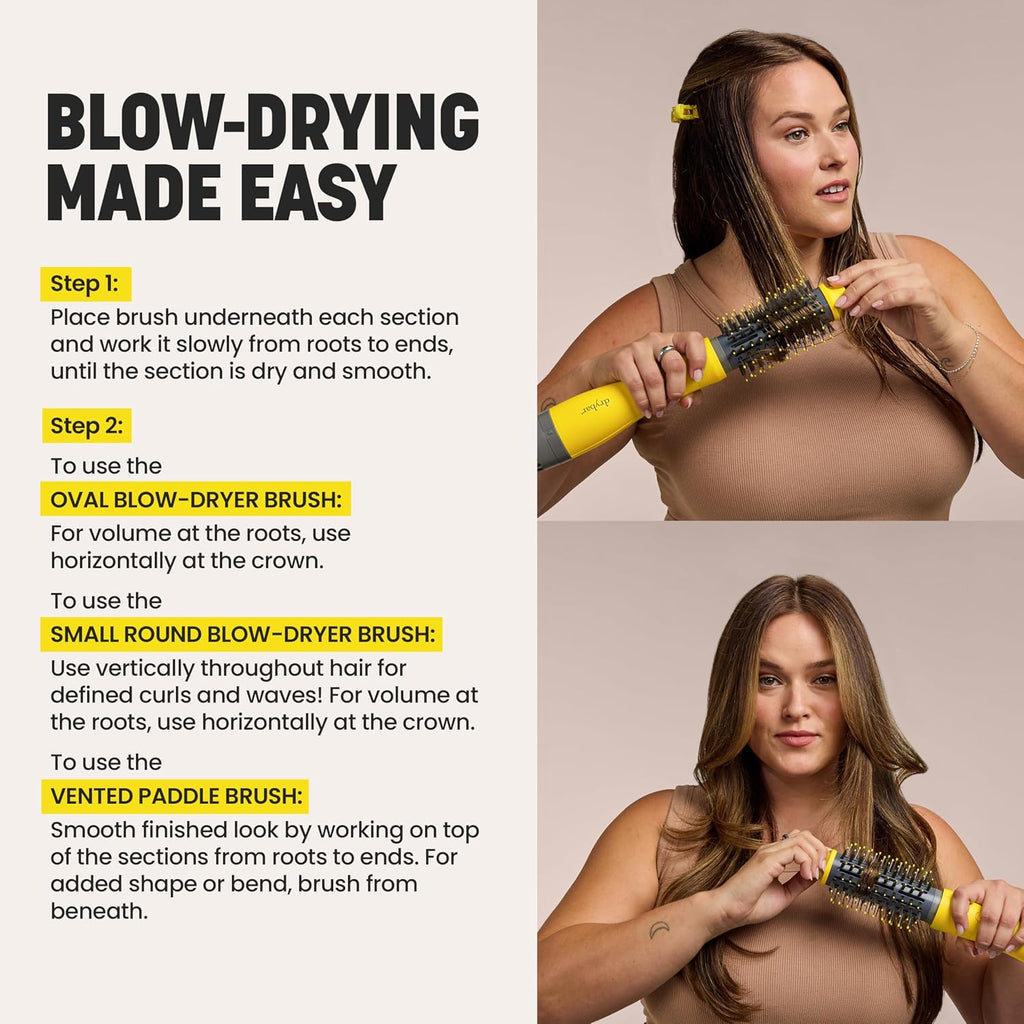 Drybar Blow-Dryer Shot Collection | Faster Blowouts with Tons of Volume and Less Frizz | Choose The Barrel Size Best for Your Hair Length and Desired Style