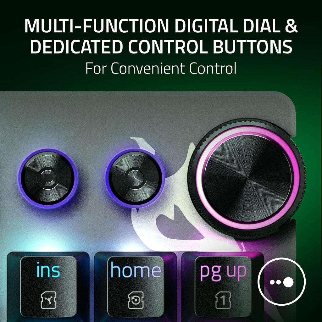 Razer Huntsman V3 Pro TKL 8KHz Esports Gaming Keyboard: Analog Optical Switches Gen 2-8000 Hz Polling Snap Tap - Rapid Trigger - Adjustable Actuation - Media Controls - Niko Edition