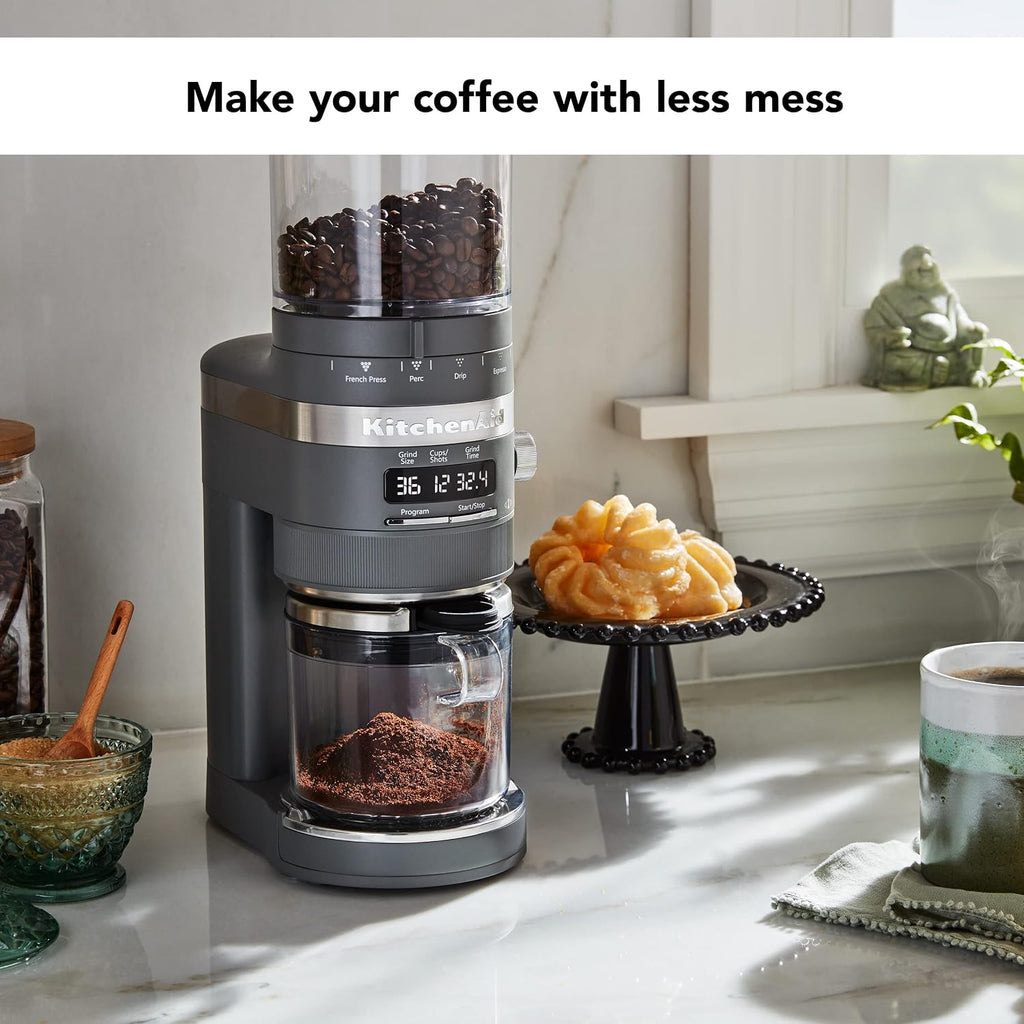 KitchenAid Burr Coffee Grinder - KCG8433 - Matte Charcoal Grey
