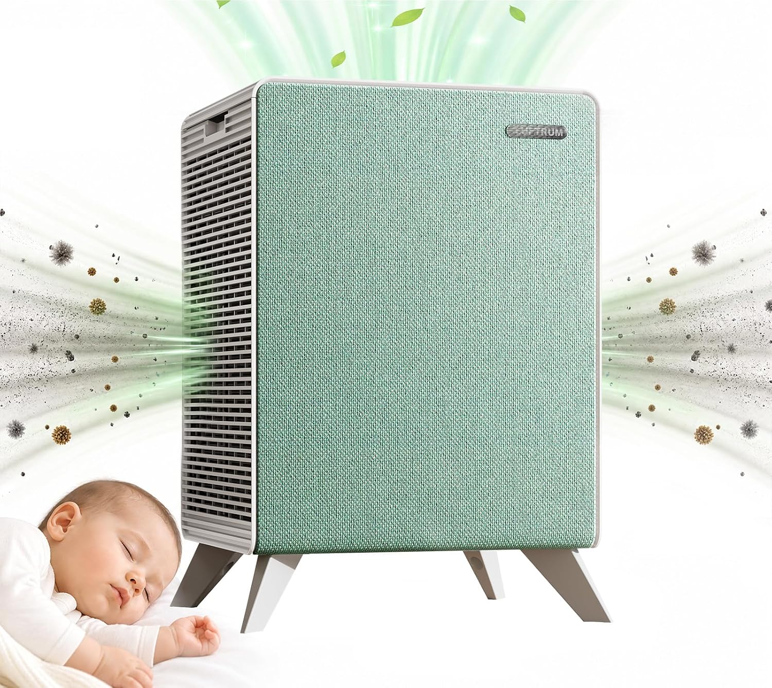 Air Purifiers for Home Large Room Up to 2250 ft² - Dual 3-Stage Filter of Washable Filter and True HEPA Filter with AQI, Auto Mode, Sleep Mode
