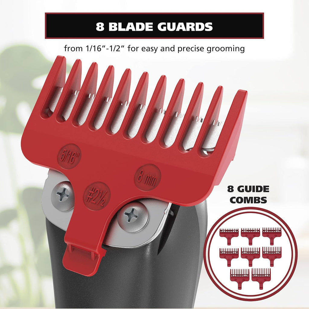 Wahl Edge Pro Bump Free Corded Beard Trimmer for Men Touch Up Trimmer & Grooming Detailer Kit – Perfect for Edging Beards,Mustaches,Hair,& Stubble,– Model 9686-300,(Pack of 3)