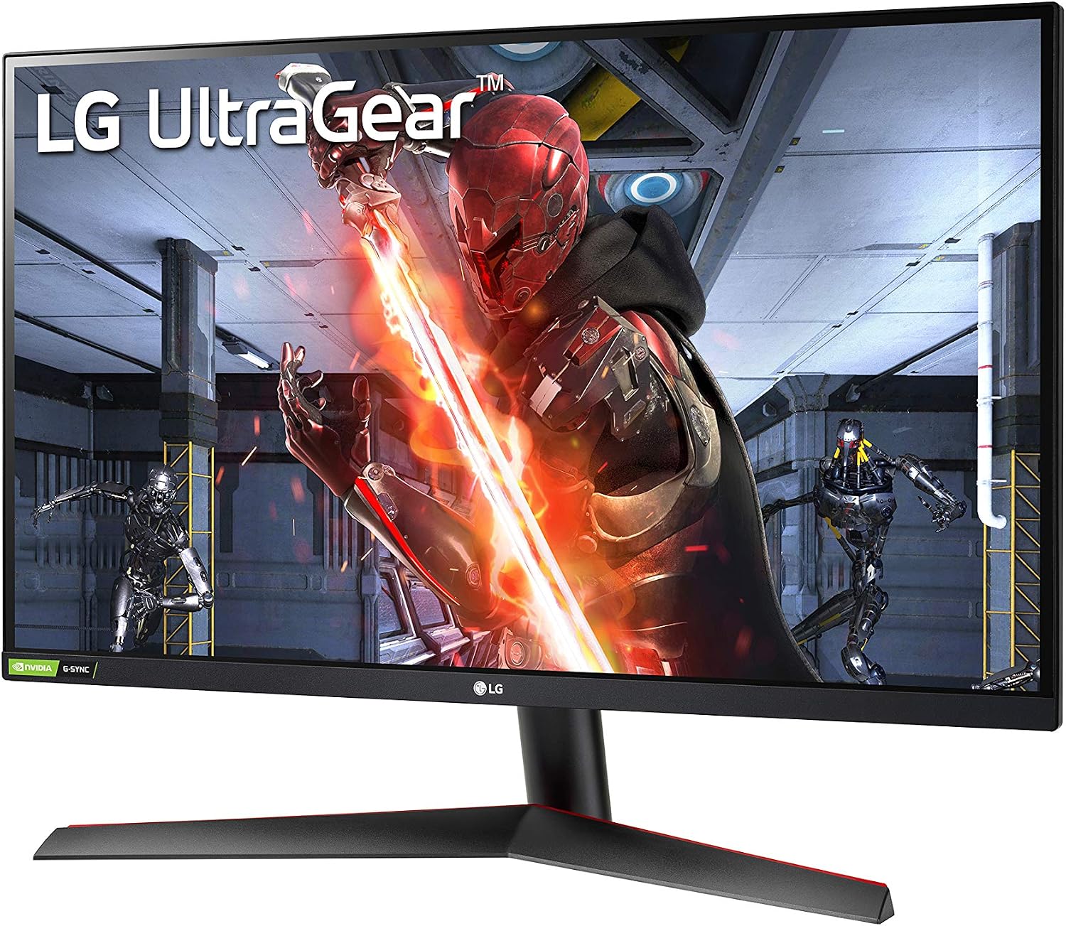 LG 27GN800-B Ultragear 27 inch QHD (2560x1440) IPS 144Hz 1ms Gaming Monitor AMD FreeSync Premium G-Sync Compatible HDR10 HDMI DisplayPort Black