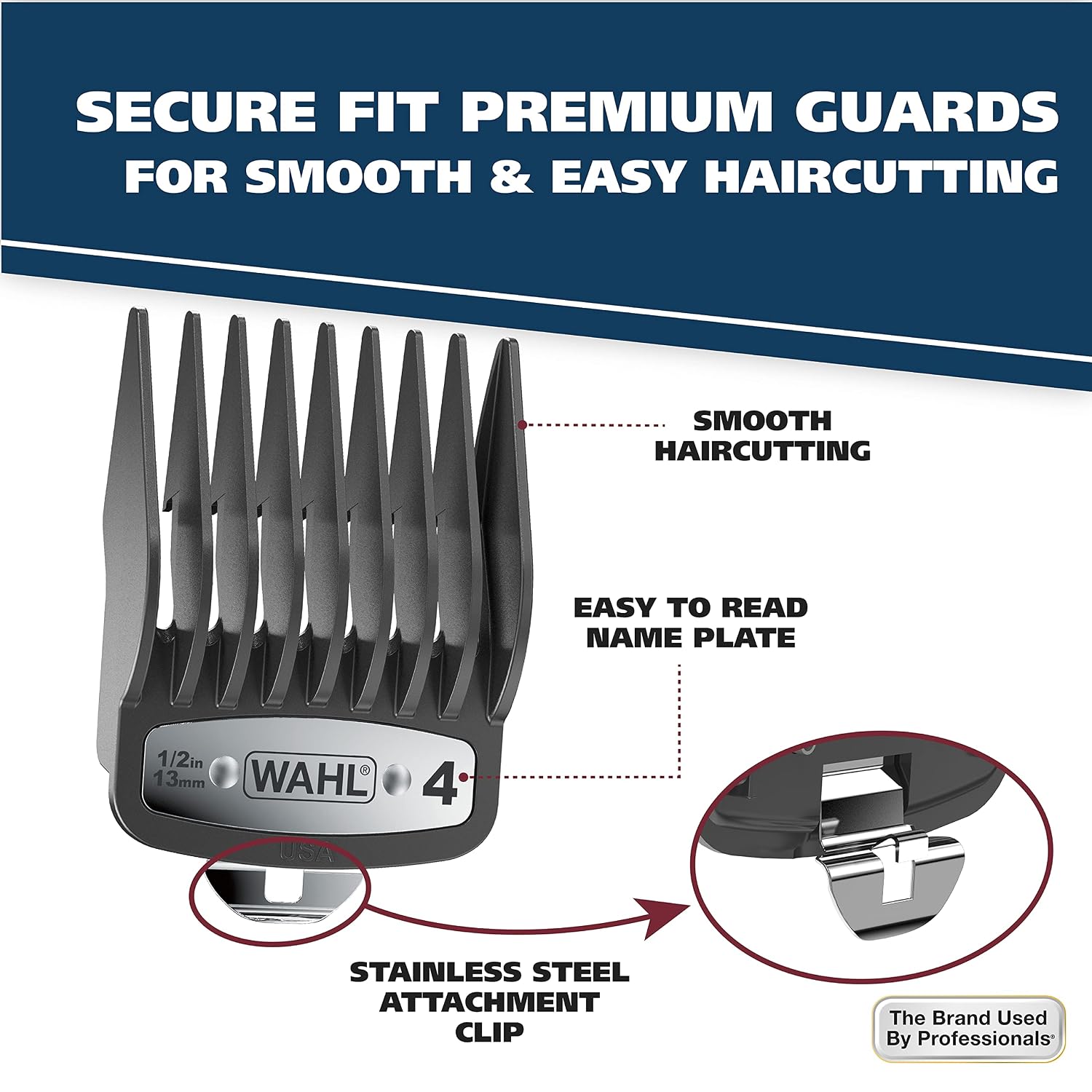 Wahl USA Elite Pro High-Performance Corded Home Haircut & Grooming Kit for Men – Electric Hair Clipper – Model 79602M,(Pack of 5)