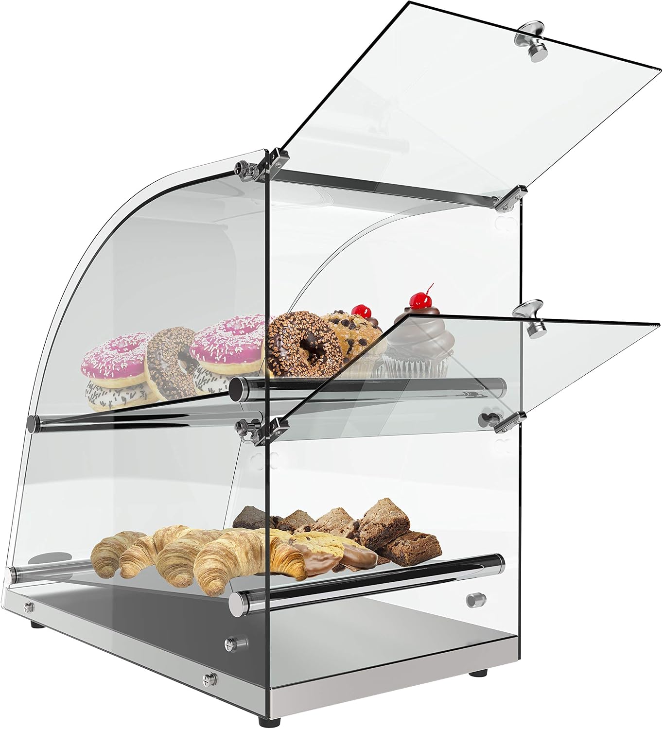 KoolMore DC-2CN Bakery Display Case, 2.4 Cu. Ft - 2 Shelves