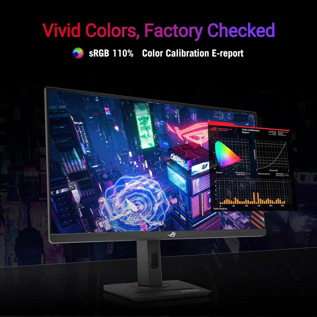 ASUS ROG Strix 27' 1080P USB-C Gaming Monitor (XG279CNS) - Full HD, IPS, 380Hz, 0.3ms, Extreme Low Motion Blur Sync, DisplayHDR™ 400, Tripod Socket, DisplayWidget Center, 3 yr Warranty
