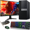 Dell Gaming Tower Desktop PC – Intel Core i5-6500 6th Gen 3.2GHz – 16GB DDR4 RAM – 256GB SSD – GeForce GT 1030 – 22' Monitor – RGB Keyboard & Mouse – Windows 11 Pro – Gaming Computer (Renewed)