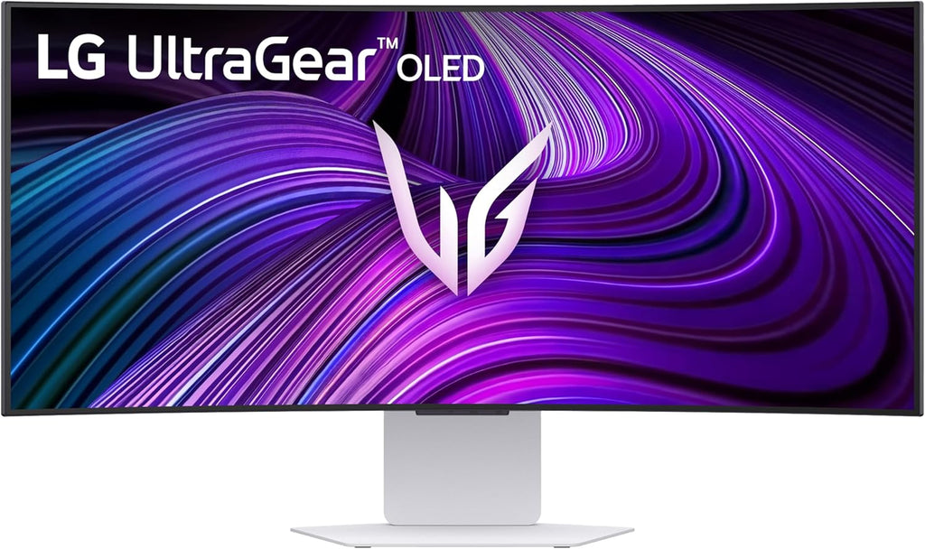 LG 34GX90SA-W 34-inch Ultragear WQHD (3440 x 1440) OLED Curved Gaming Monitor 240Hz, 1ms, NVIDIA G-Sync Compatible, AMD FreeSync Premium, VESA DisplayHDR True Black 400, webOS, USB Type-C, White