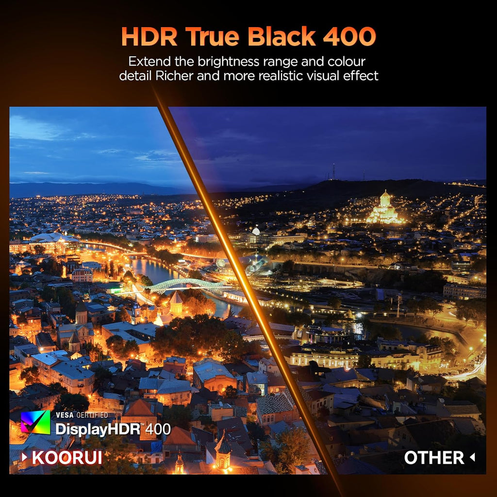 KOORUI 32 Inch 4K OLED Gaming Monitor, UHD 3840x2160, 240Hz 0.03ms Computer Monitors, HDR True Black 400, 99% DCI-P3, AdaptiveSync, DP&HDMI, Tilt/Pivot/Swivel/Height Adjustable, USB Type-C, S3241XO