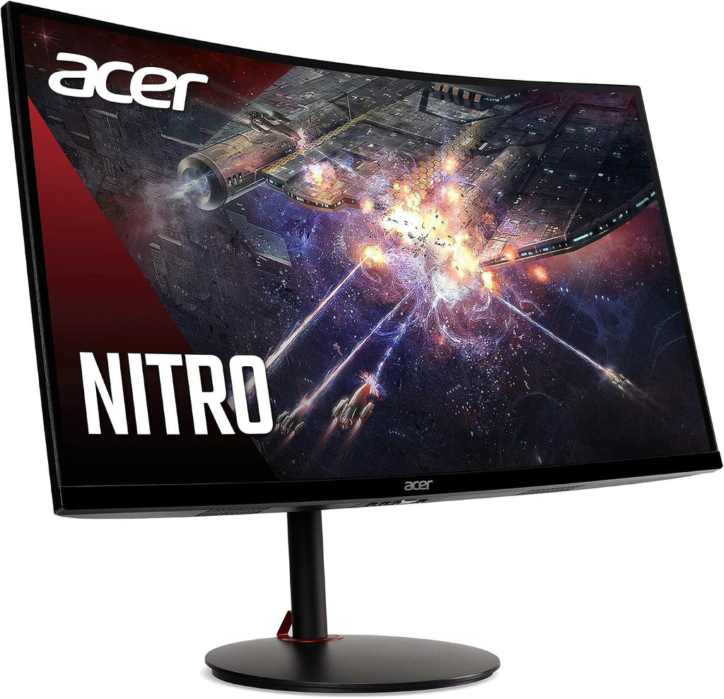 acer Nitro XZ270 Xbmiipx 27' 1500R Curved Full HD (1920 x 1080) VA Zero-Frame Gaming Monitor with Adaptive Sync, 240Hz Refresh Rate and 1ms VRB (Display Port & 2 x HDMI 2.0 Ports), Black