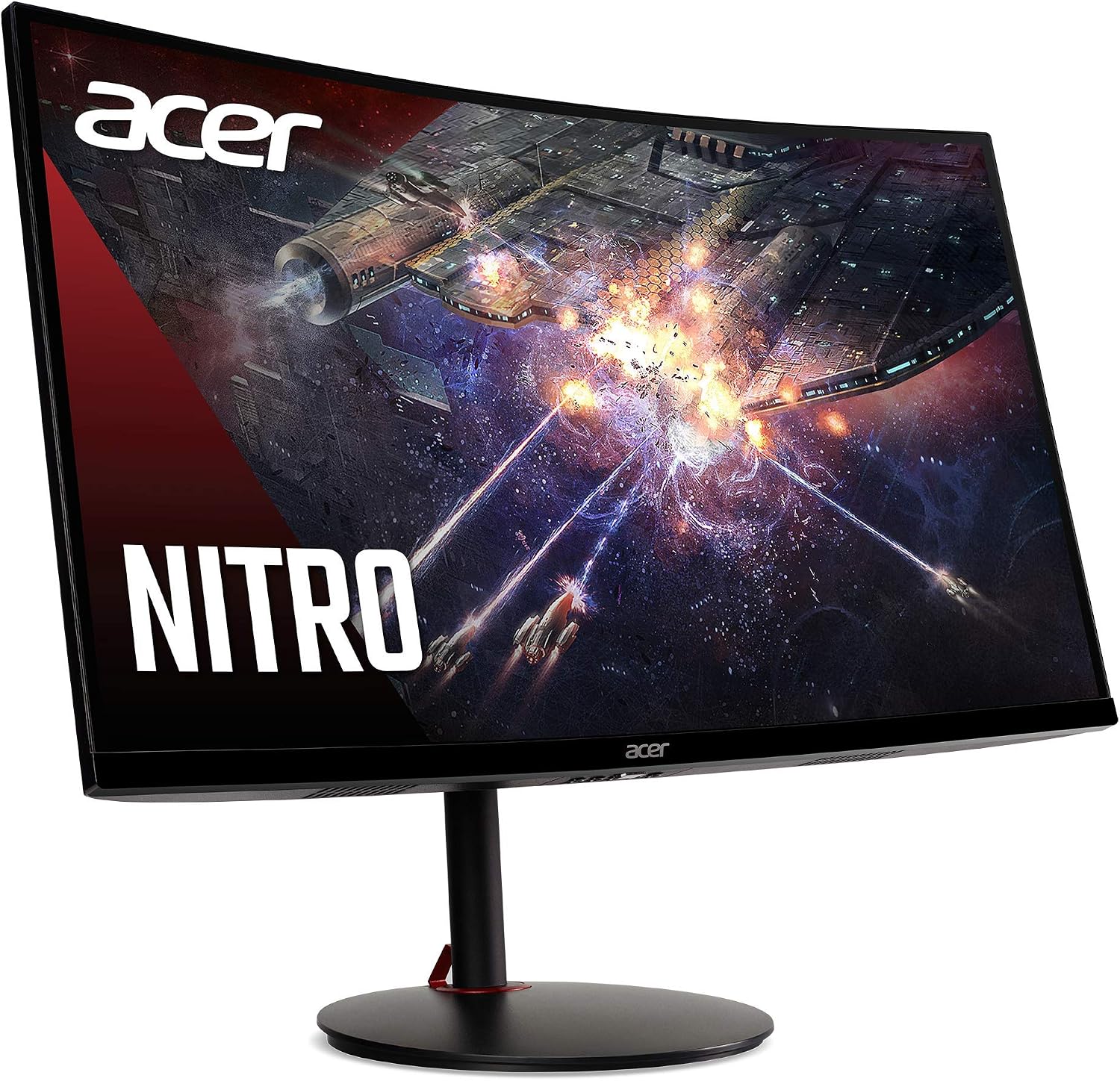 acer Nitro XZ270 Xbmiipx 27' 1500R Curved Full HD (1920 x 1080) VA Zero-Frame Gaming Monitor with Adaptive Sync, 240Hz Refresh Rate and 1ms VRB (Display Port & 2 x HDMI 2.0 Ports), Black