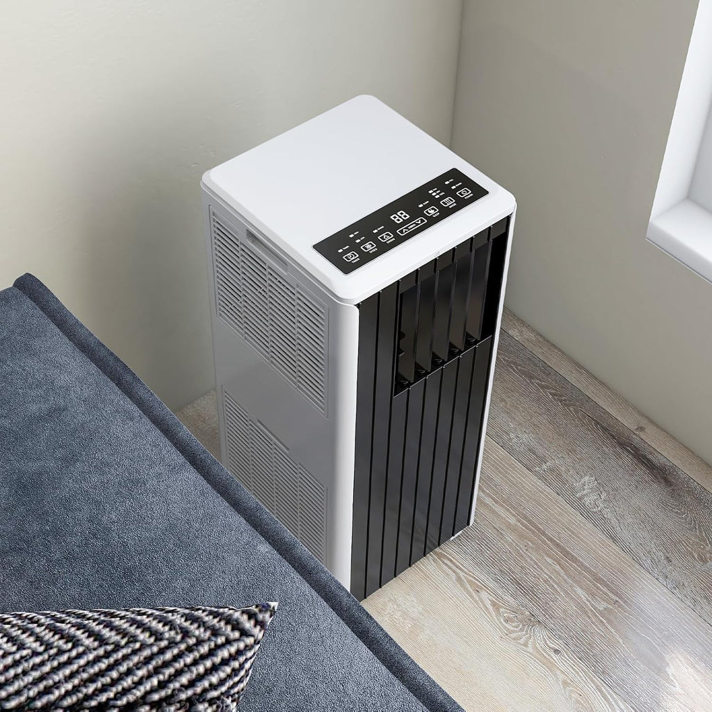 Portable Air Conditioners 8000 BTU, 3-in-1 Portable AC Unit with Dehumidifier and Fan, Ultra Quiet Room Air Conditioner for Up to 350 Sq.Ft, Remote Control, 24H Timer, Washable Filter