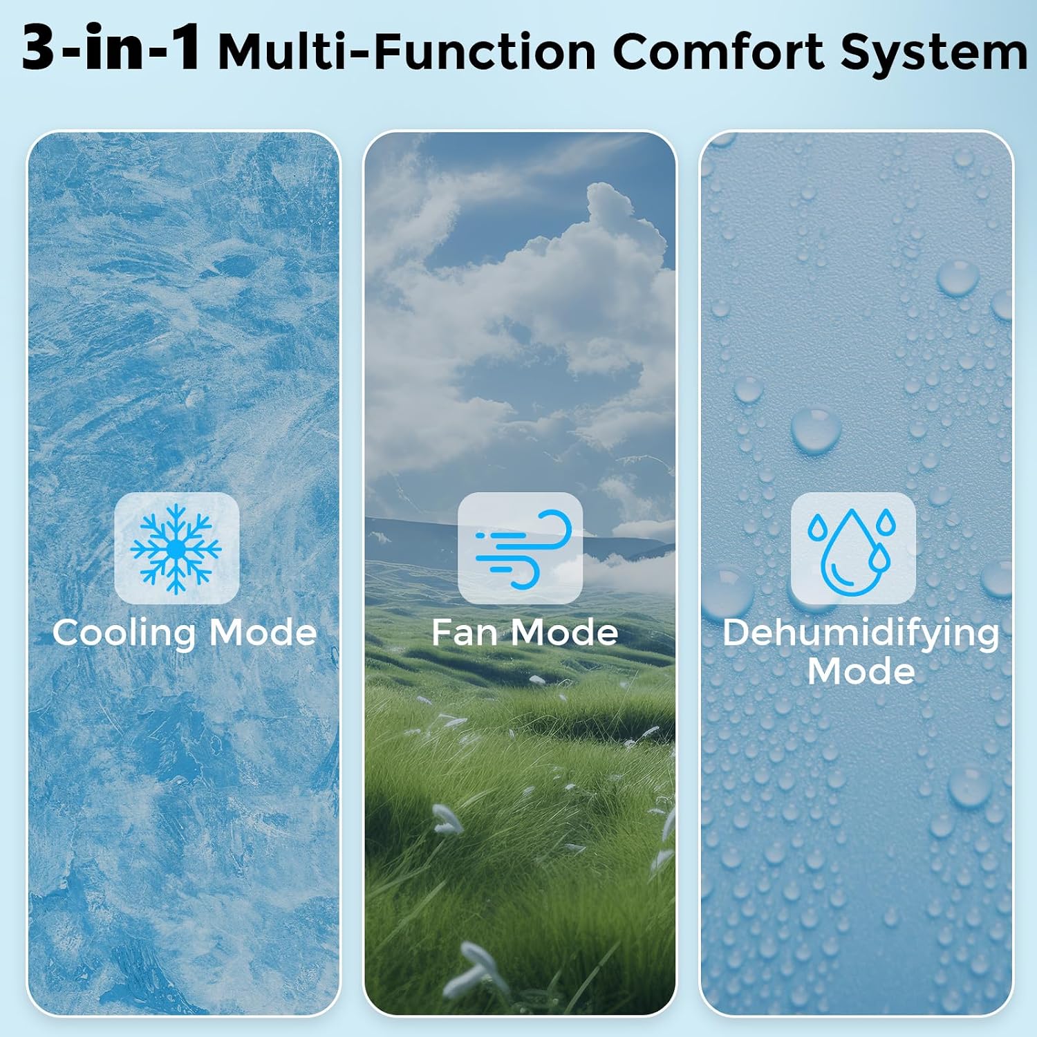 Electactic Window Air Conditioner 6,000 BTU, Window Type AC Unit with Cooling, Dry Mode, 4 Fan Speeds, 24-H Timer, Sleep Mode, Cooling for 250sq.ft Bedroom, Living Room, Office