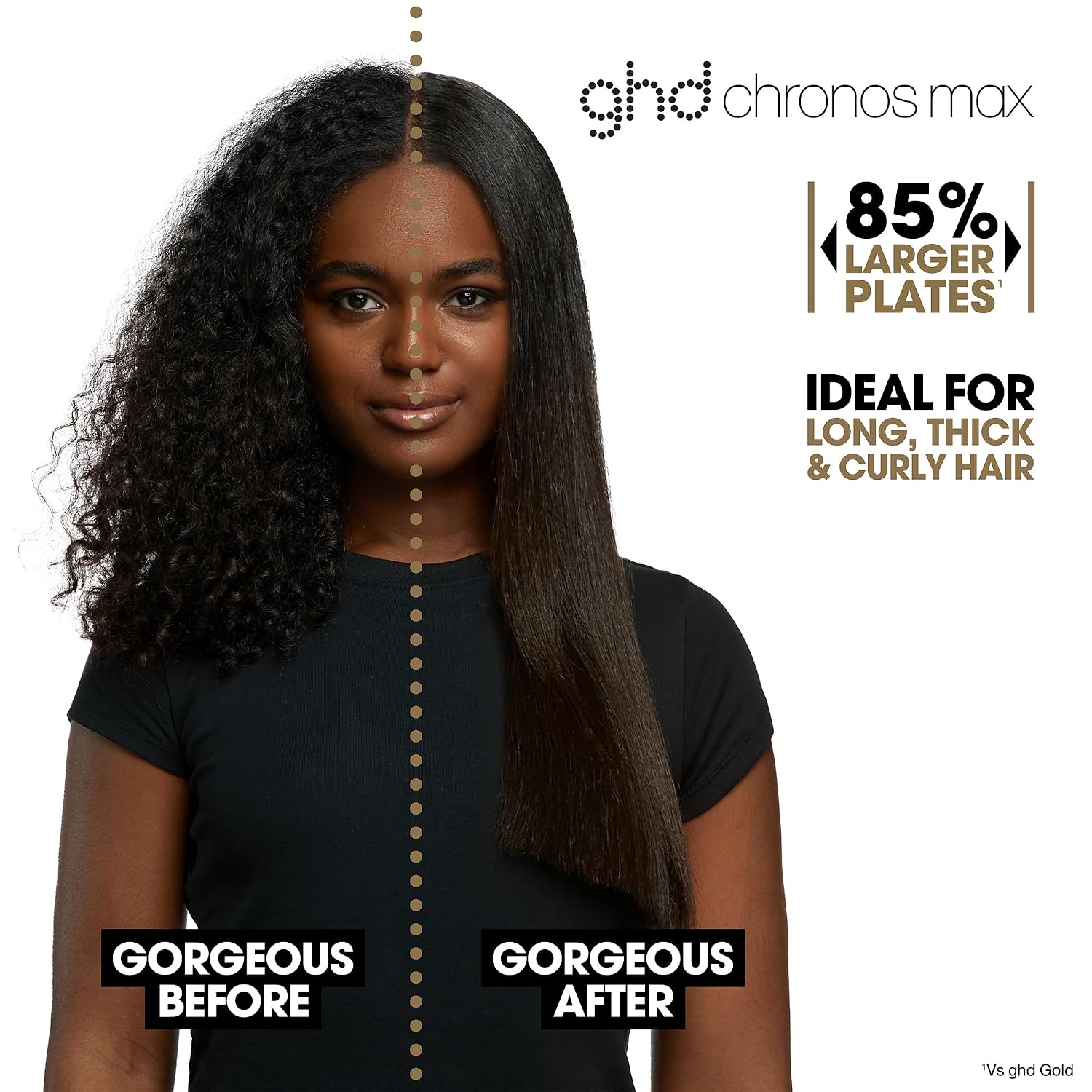 ghd Chronos & Chronos Max Stylers -1' and 2' Professional Flat Iron Hair Straighteners|3X Faster Styling|More Shine,Less Frizz & 3X Straighter in One Stroke,Results that Last 24hrs|85% More Shine