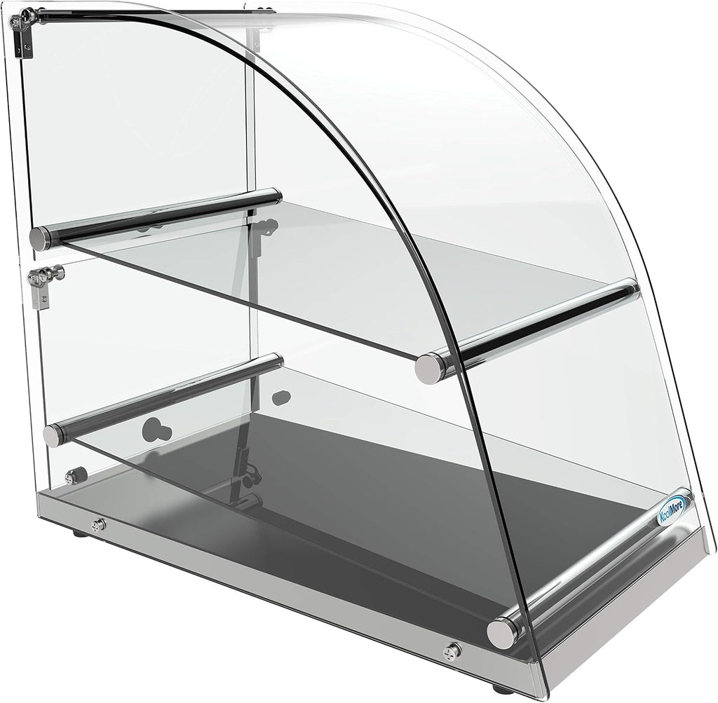 KoolMore DC-2CN Bakery Display Case, 2.4 Cu. Ft - 2 Shelves