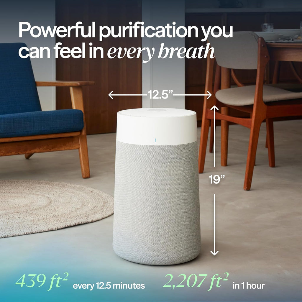 BLUEAIR Blue Pure 311i Max Smart Air Purifier for Medium Rooms up to 1,800 Sq Ft HEPASilent Air Cleaner for Pets Allergies Smoke & Dust WiFi Air Purifier with Auto Mode Quiet Air Purifier for Bedroom