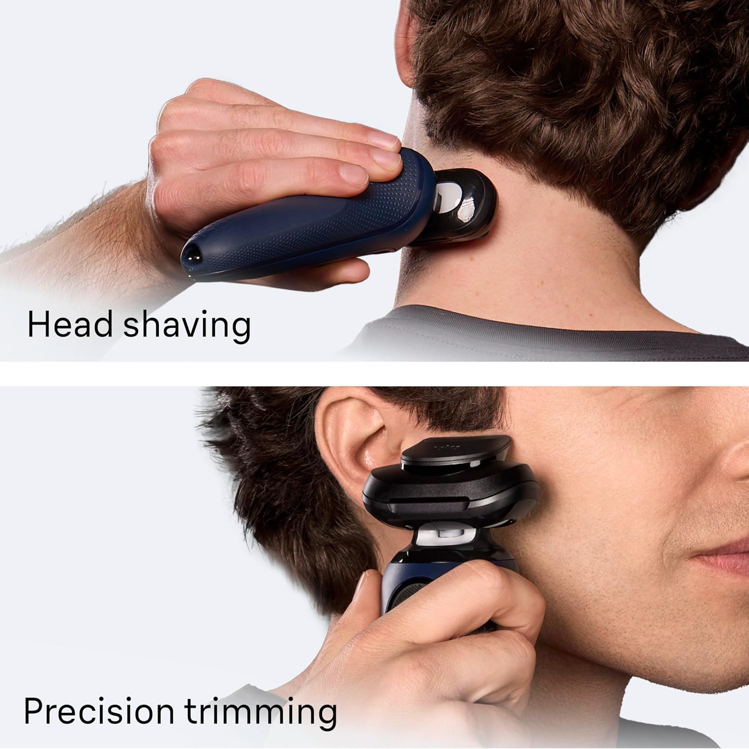 Braun Electric Razor for Men Series 6 with Precision Trimmer, Extra Shaver Head, 4-in-1 Clean & Charge Center, Travel Case, S6 6177ps