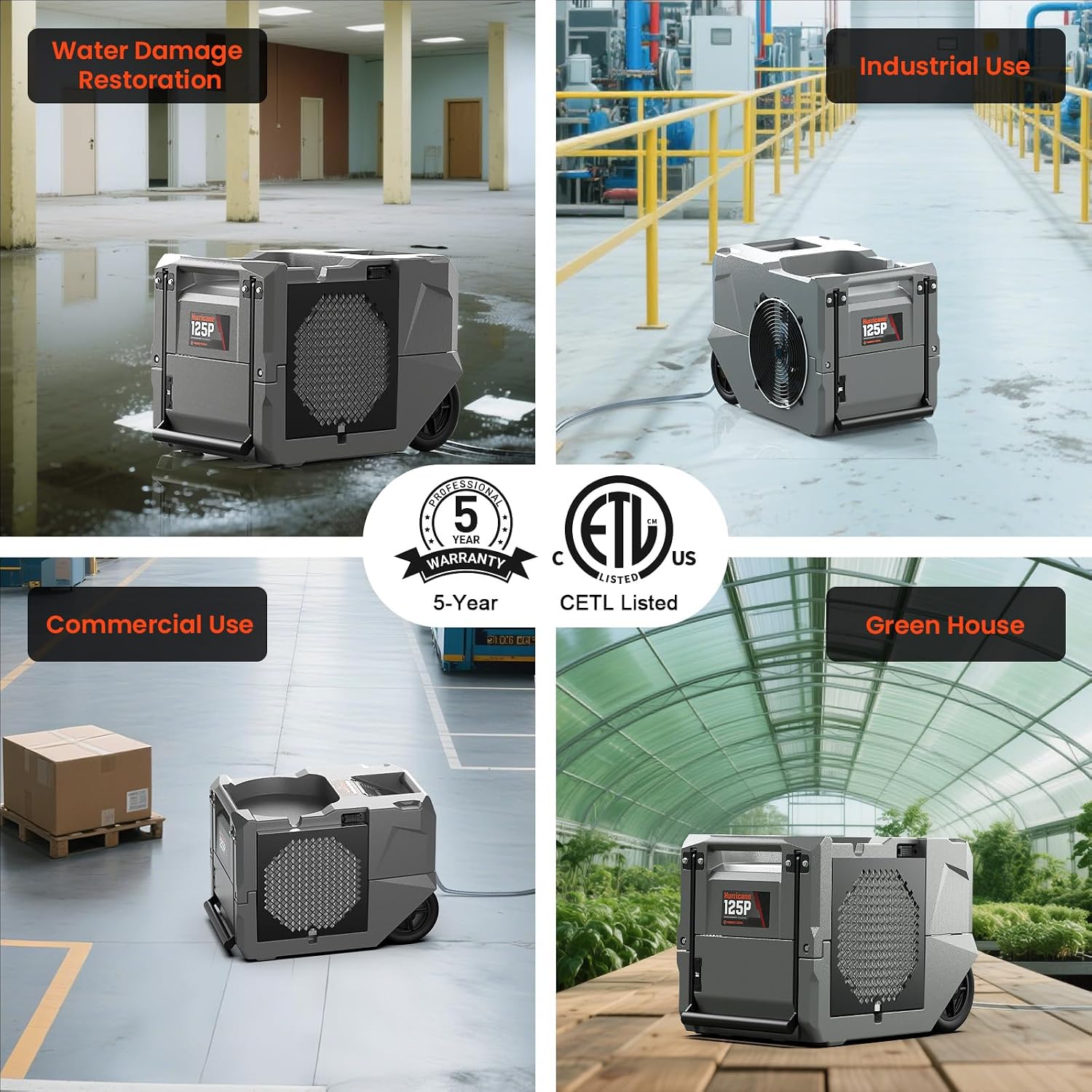 Abestorm 264 PPD Commercial Dehumidifiers with Pump and Drain Hose, Portable Industrial Dehumidifiers for Large Space, Basement, Home and Garage, Auto Defrosting