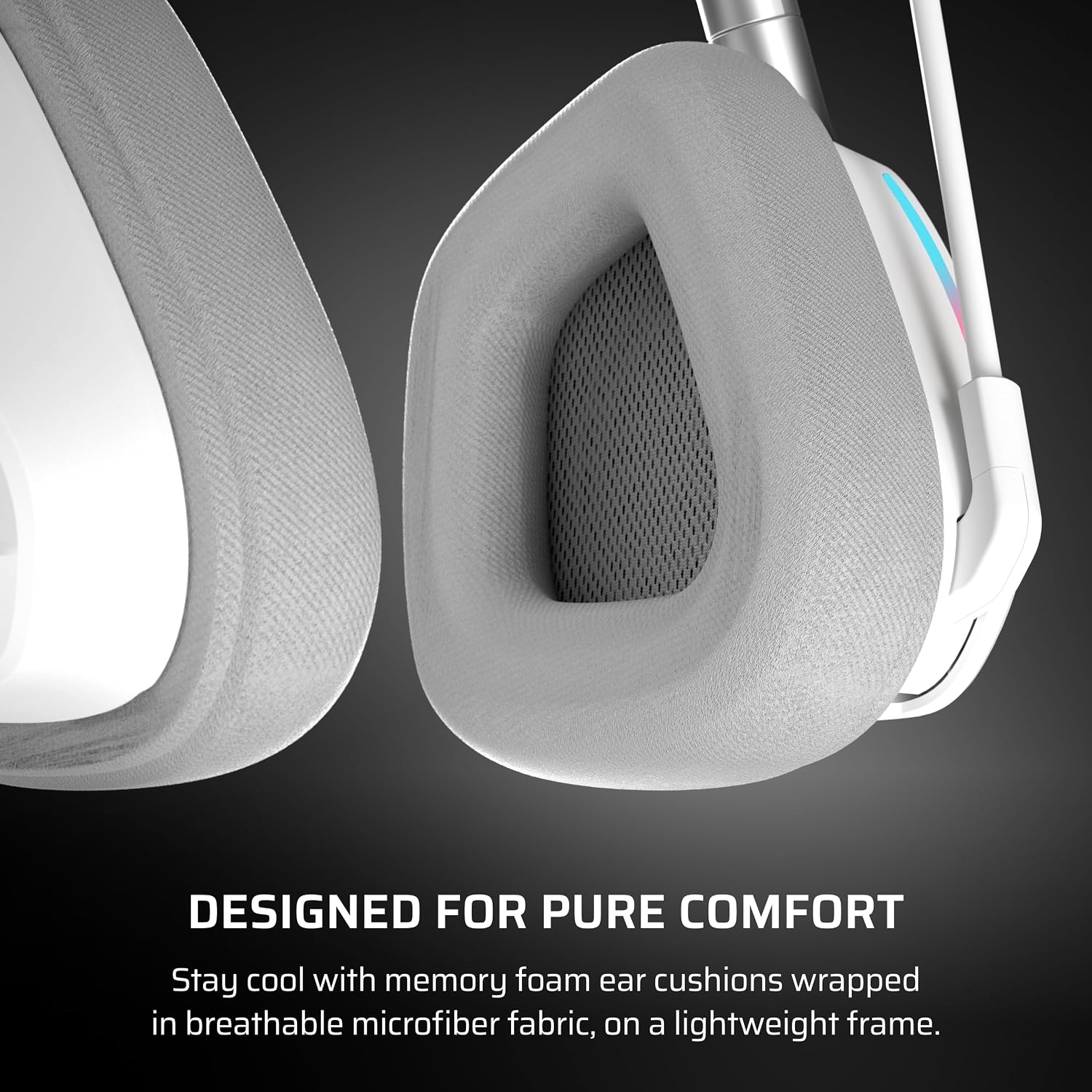 Corsair Void v2 Wireless Gaming Headset with Bluetooth for PC, PS5, PS4, Switch, Mobile – Dolby Atmos, 70 Hr Battery, Dual Wireless, Lightweight, Fast Charging – White
