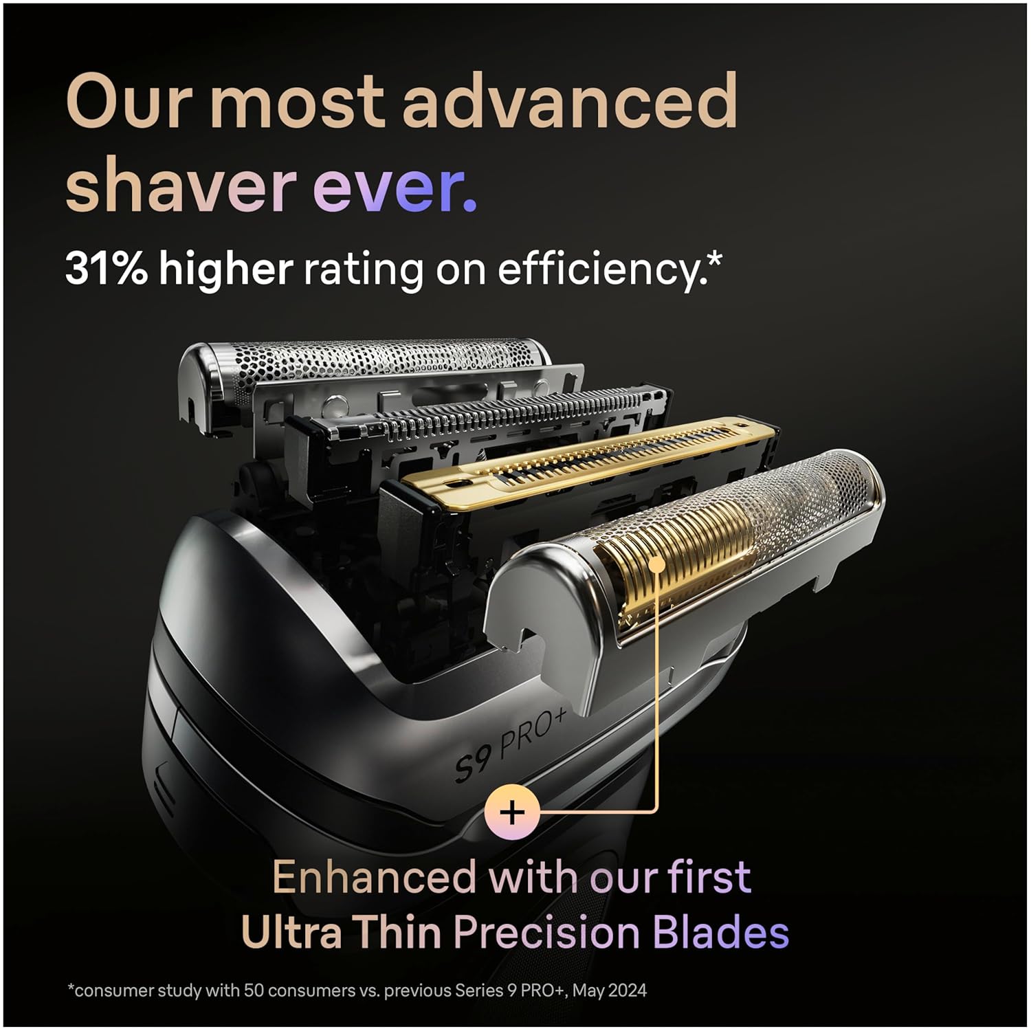 Braun Electric Razor for Men Series 9 PRO+ Electric Foil Shaver with Precision Trimmer, Charging Stand, Face, Beard Clippers, 9617s