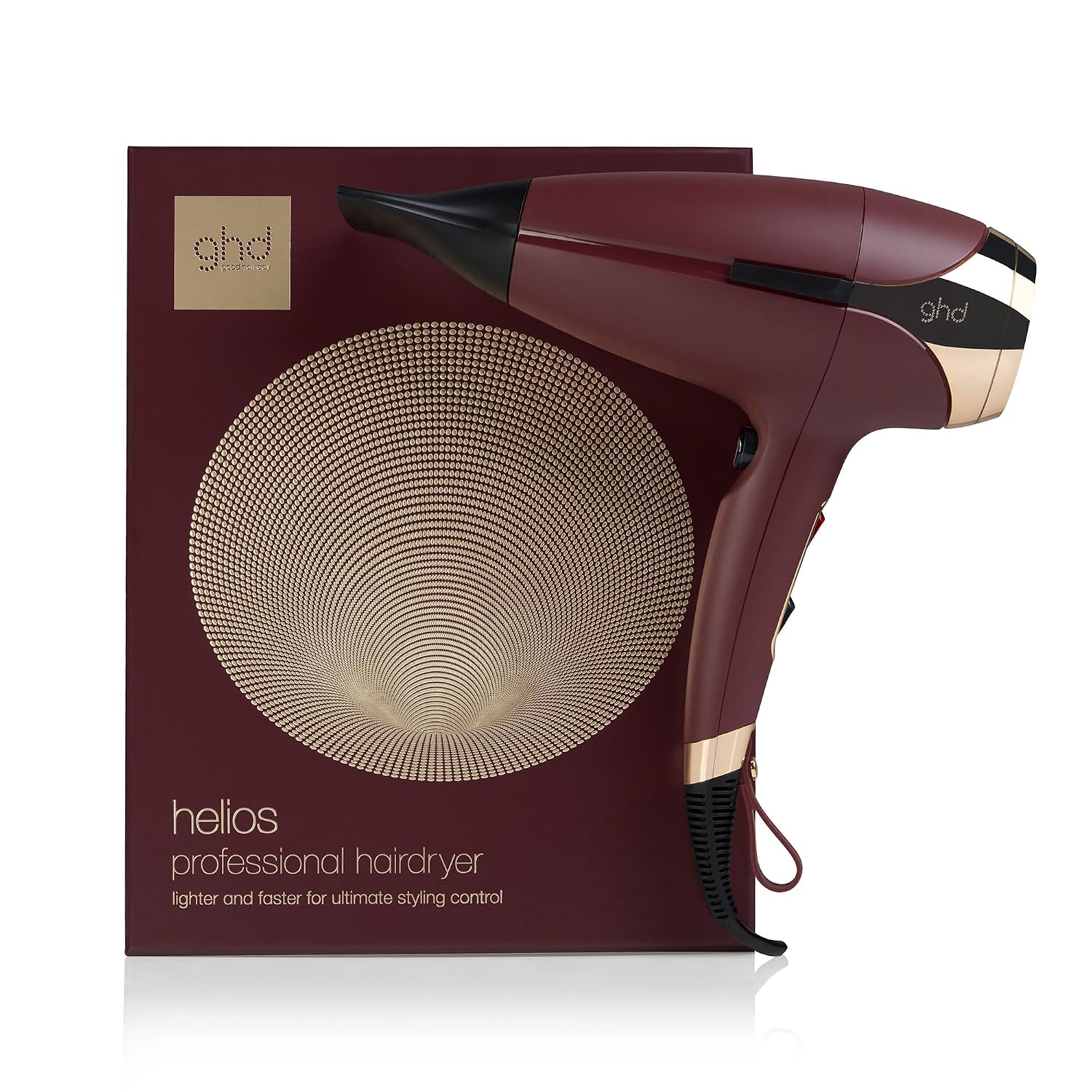 ghd Helios Hair Dryer ― 1875w Professional Blow Dryer, Longer Life + Brushless Motor Lightweight Hair Dryer for Salon-Worthy Blowout