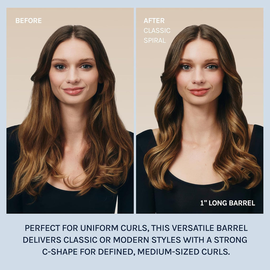 Bio Ionic Long Barrel Curling Iron with Moisture Heat Technology & NanoIonic MX Versatile Curling Wand - Multiple Barrel Sizes for Tight, Classic, Loose & Soft Curls