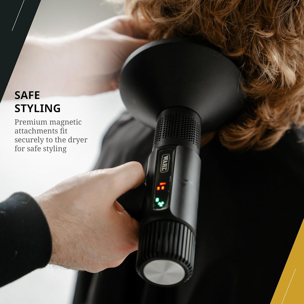 Wahl Professional Vanquish Hair Dryer, Controlled Airflow, SmoothTone Motor, 4 Heat & 3 Speed Settings, Auto-Clean Function, Lightweight, Slim Design