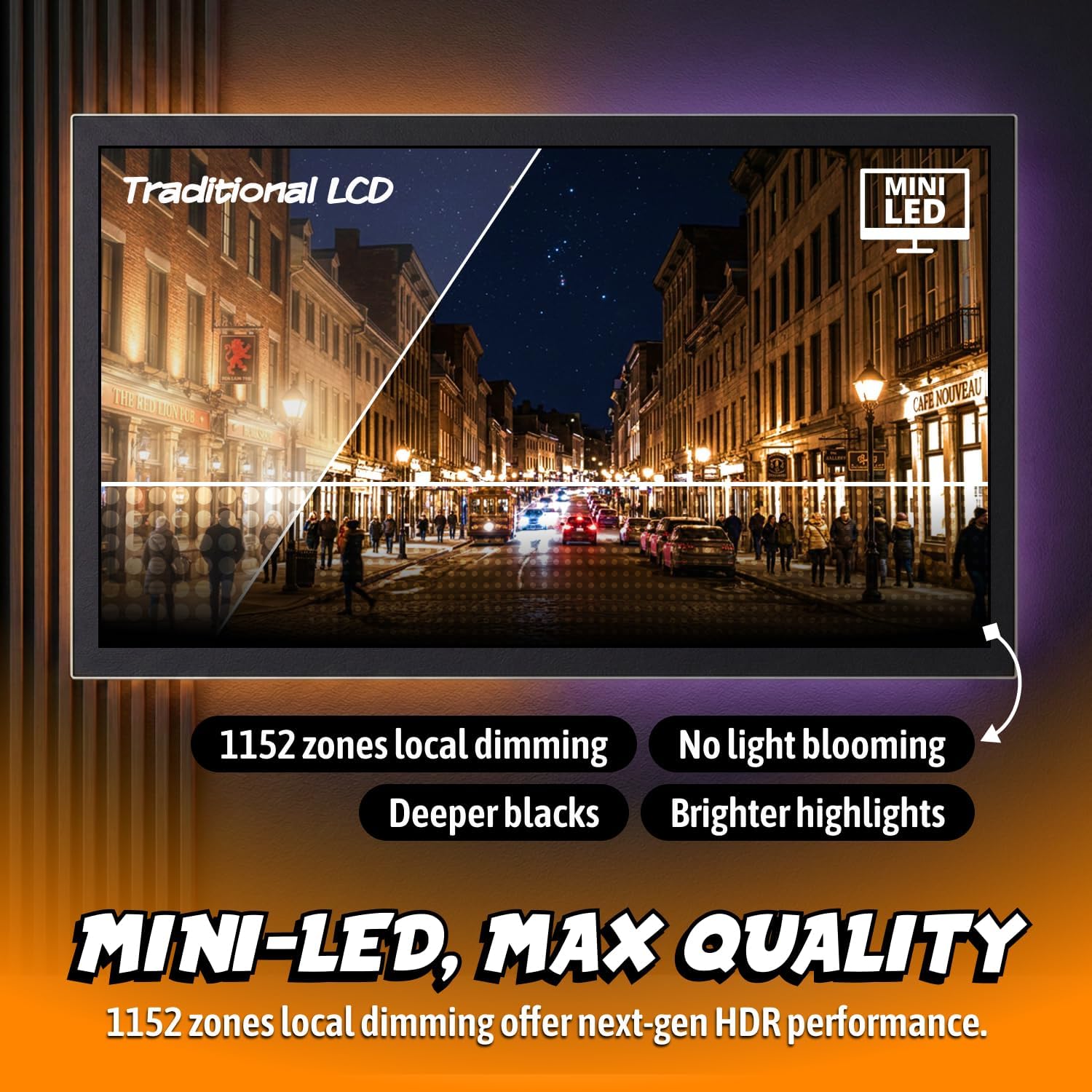 AOC 27 Inch 4K Gaming Monitor, Mini-LED IPS, 3840x2160 160Hz / FHD 320Hz, 1ms, HDMI 2.1, Display HDR 1000, G-SYNC Compatible, Height Adjustable Stand, USB Hub, U27G4XM