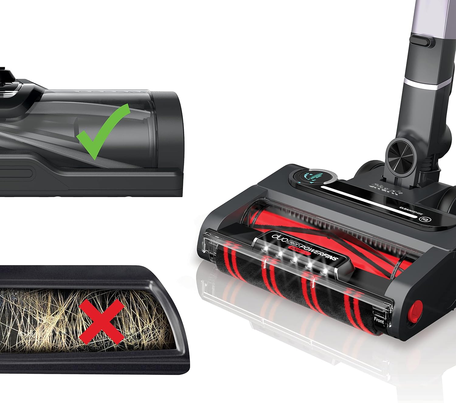 Shark Stratos Cordless Vacuum with Clean Sense IQ and Odor Neutralizer, MultiFlex Wand, Includes Crevice Tool & Anti-Allergen Brush, Up To 60 Minute Runtime, Ash Purple, IZ862H