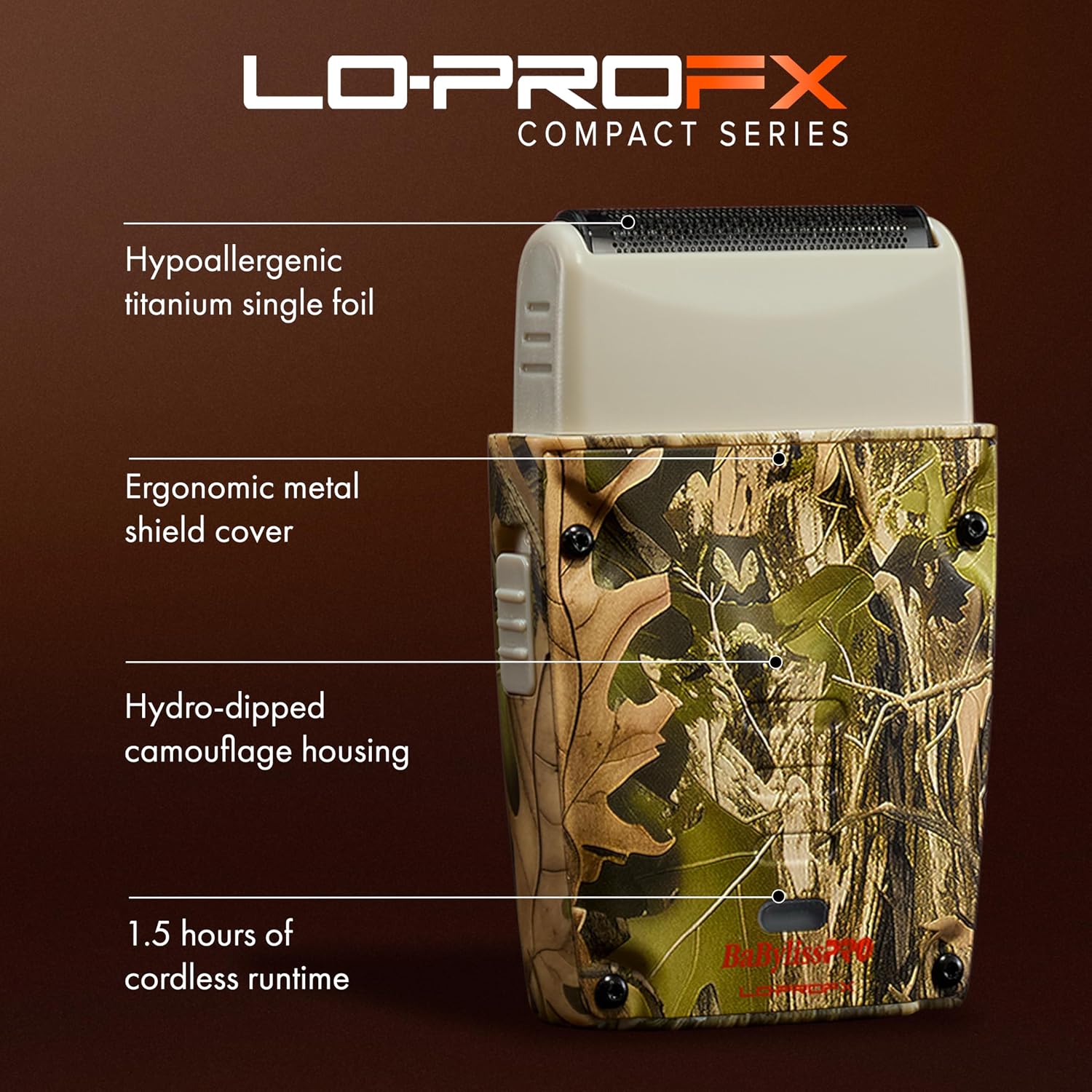 BaBylissPRO High-Performance Compact LO-PROFX Shavers for Men