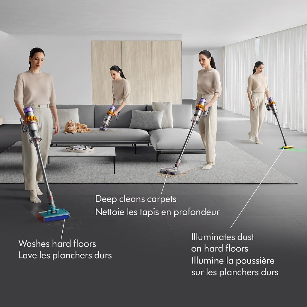 Dyson V15s Detect Submarine Wet Dry Vacuum, Yellow/Nickel