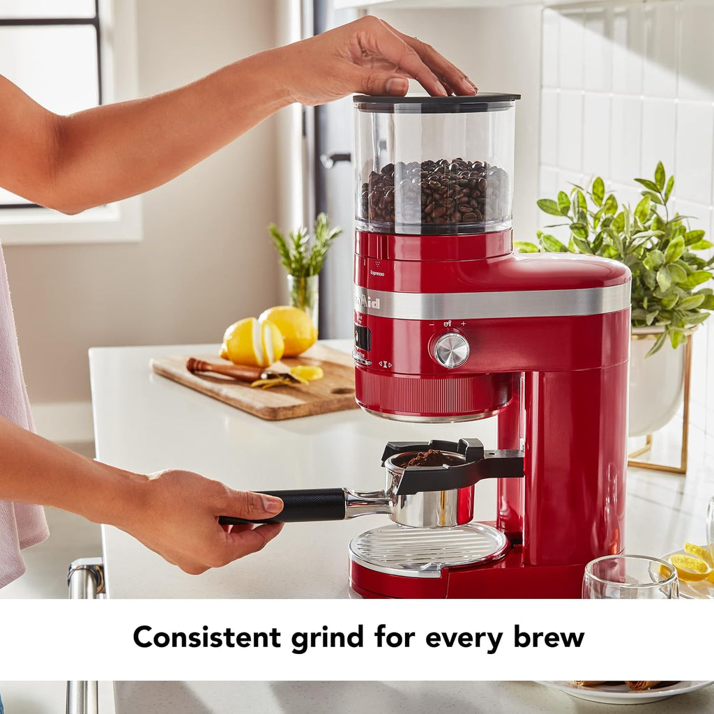 KitchenAid Burr Coffee Grinder - KCG8433 - Empire Red