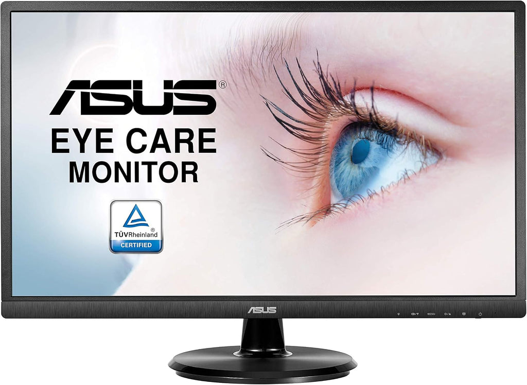 ASUS 23.8' Full HD Computer Monitor, 1080p, HDMI, VGA, Eye Care, 178° Wide Viewing Angle - VA249HE, Black