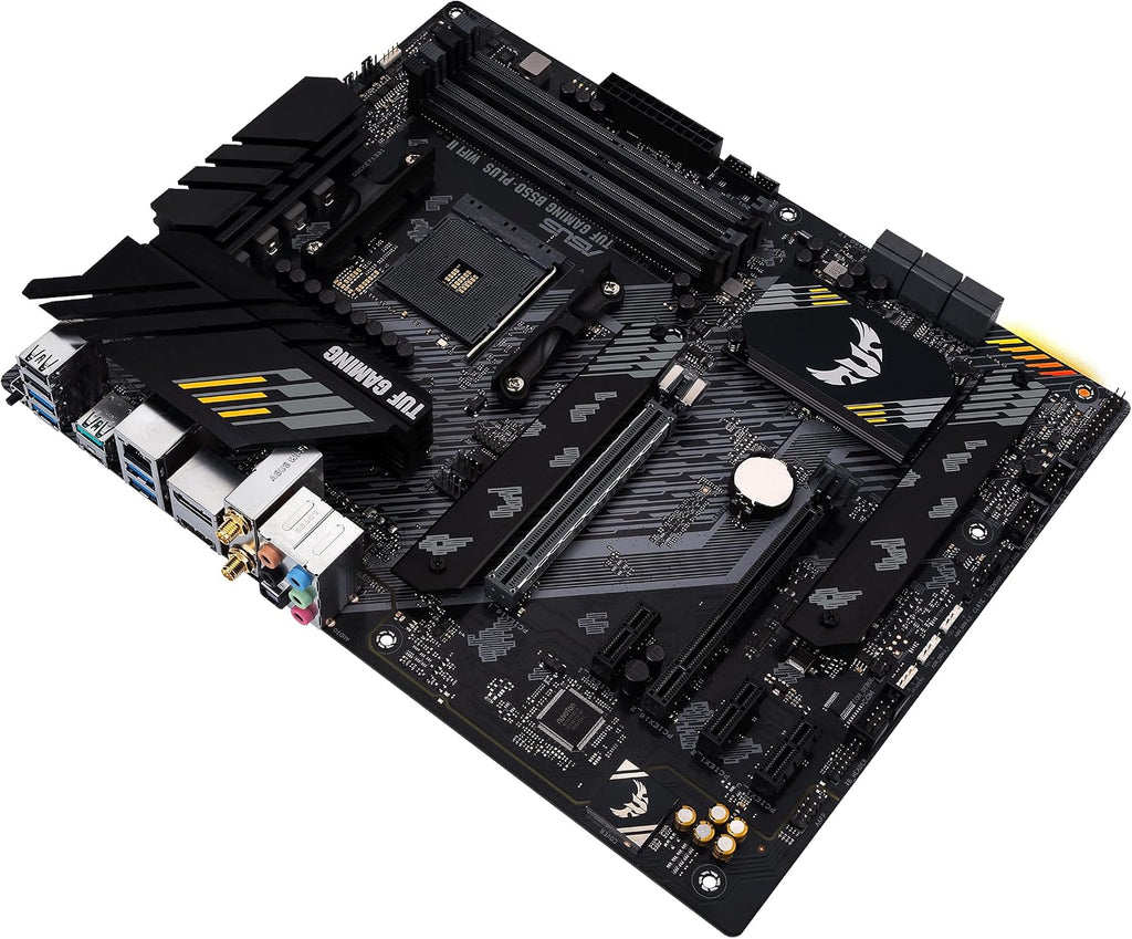 ASUS TUF Gaming B550-PLUS WiFi II AMD AM4 (3rd Gen Ryzen™) ATX Gaming Motherboard (PCIe 4.0, WiFi 6, 2.5Gb LAN, BIOS Flashback, USB 3.2 Gen 2, Addressable Gen 2 RGB Header and Aura Sync)