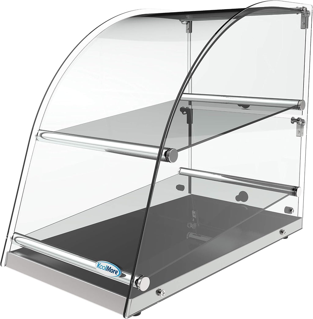 KoolMore DC-2CN Bakery Display Case, 2.4 Cu. Ft - 2 Shelves