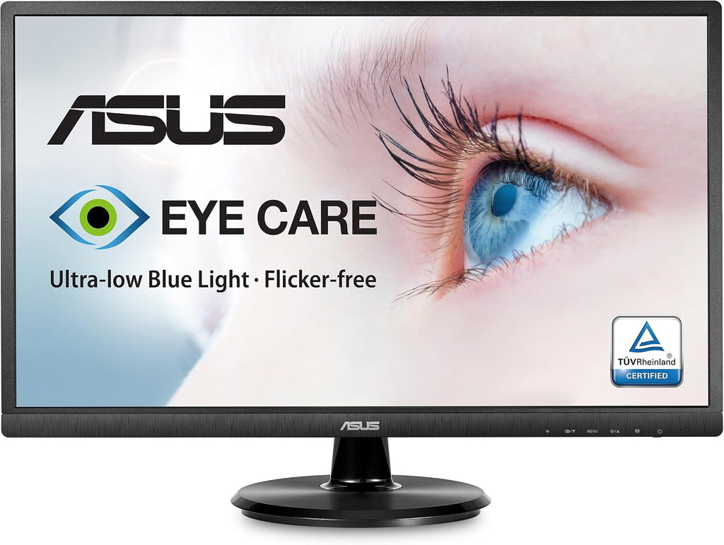 ASUS 23.8' Full HD Computer Monitor, 1080p, HDMI, VGA, Eye Care, 178° Wide Viewing Angle - VA249HE, Black