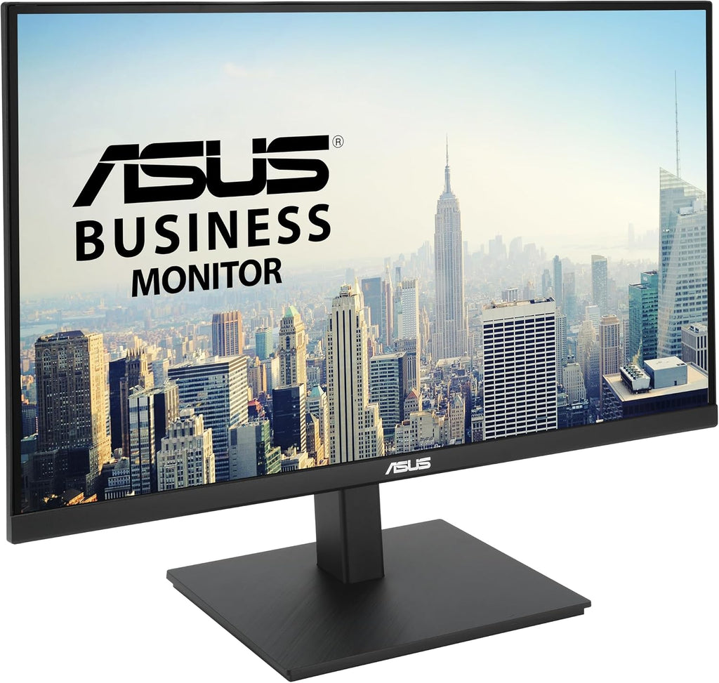 ASUS 27' 4K Business Monitor (VA27UQSB) - UHD (3840 x 2160), IPS, Frameless, HDR10, DisplayPort, Dual HDMI, Speakers, Eye Care, Ergonomic, pivot, swivel, height adjustable, DisplayWidget, 3yr warranty