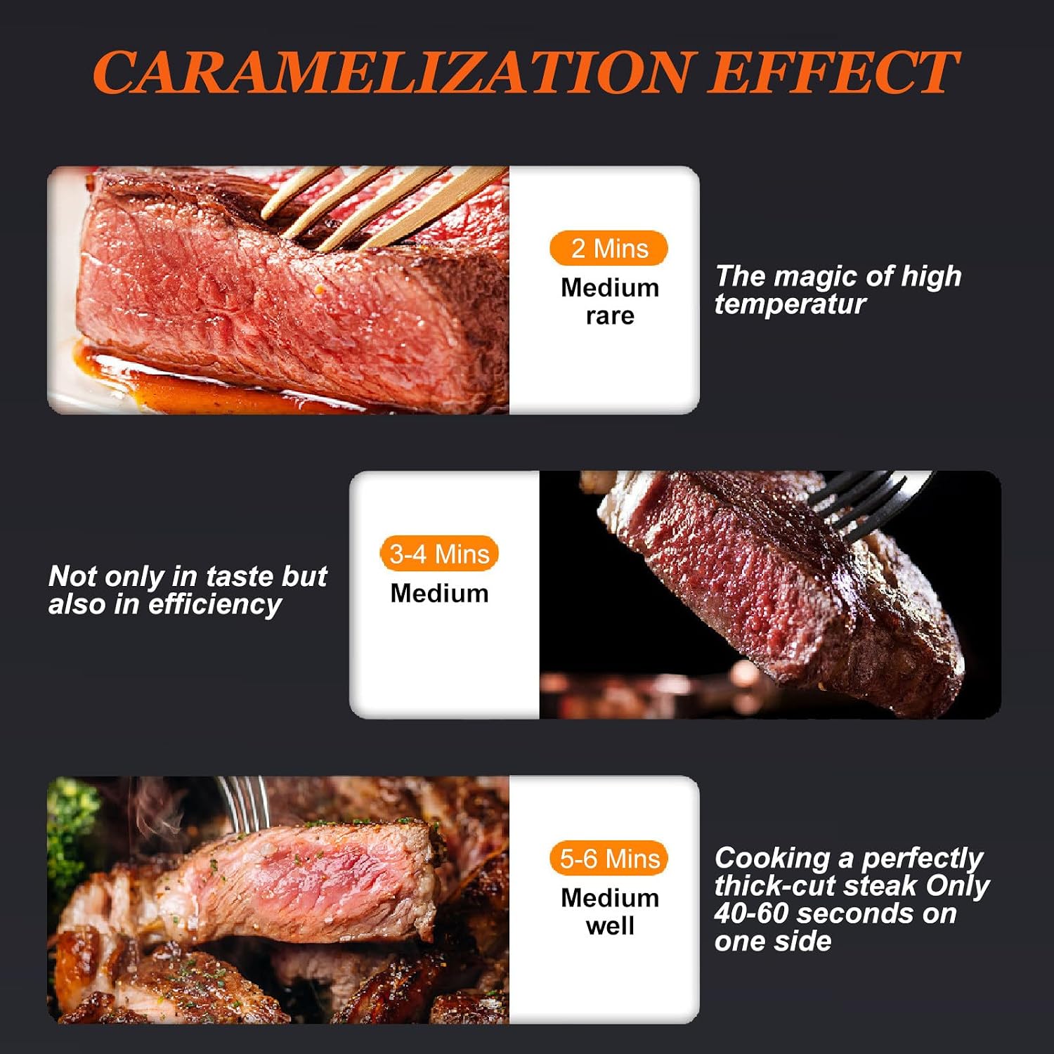 Gourmet Steak Grille (1700W/3400W), Steakhouse Quality, Infrared Ceramic Superheating Up to 1450 Degrees, Indoor Electric Infrared Grill and Sear Station,A-110V