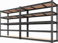 REIBII 48' W Garage Shelving 3080LBS Storage Shelves 5 Tier Heavy Duty Shelving Adjustable Garage Shelves for Basement, Warehouse, Commercial, Easy Assemble, 48' W x 72' H x 24' D, 2PC
