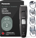 Panasonic Long Beard Trimmer for Men, 58 Length Settings and 4 Attachments to Cut and Detail, Corded or Cordless Beard Trimmer for Men – ER-GB96-K (Black)