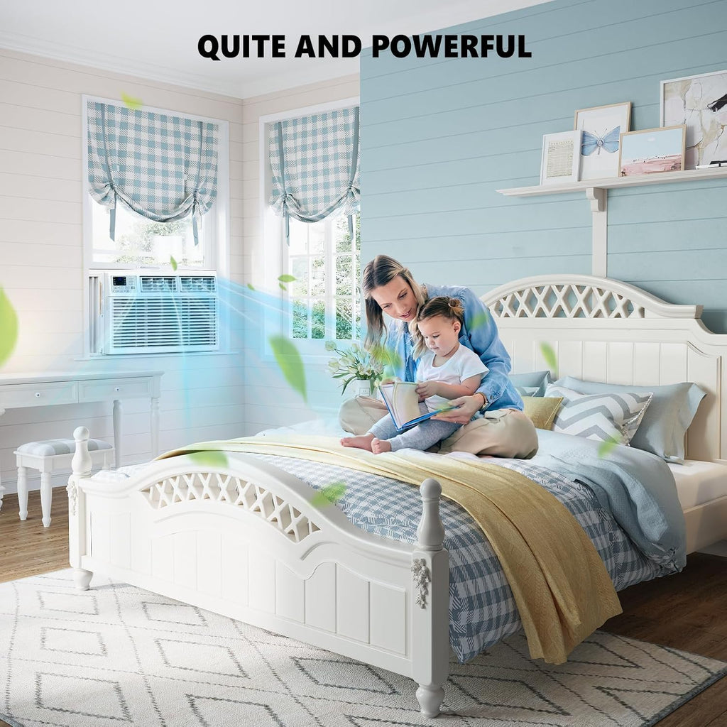 Electactic Window Air Conditioner, 12000 BTU Window AC Unit, Cooling Room 550sq.ft, Fast Cooling, 24H Timer, Dehumidifier Mo, Energy Saving, Remote Control for Living Room, Bedroom, Office