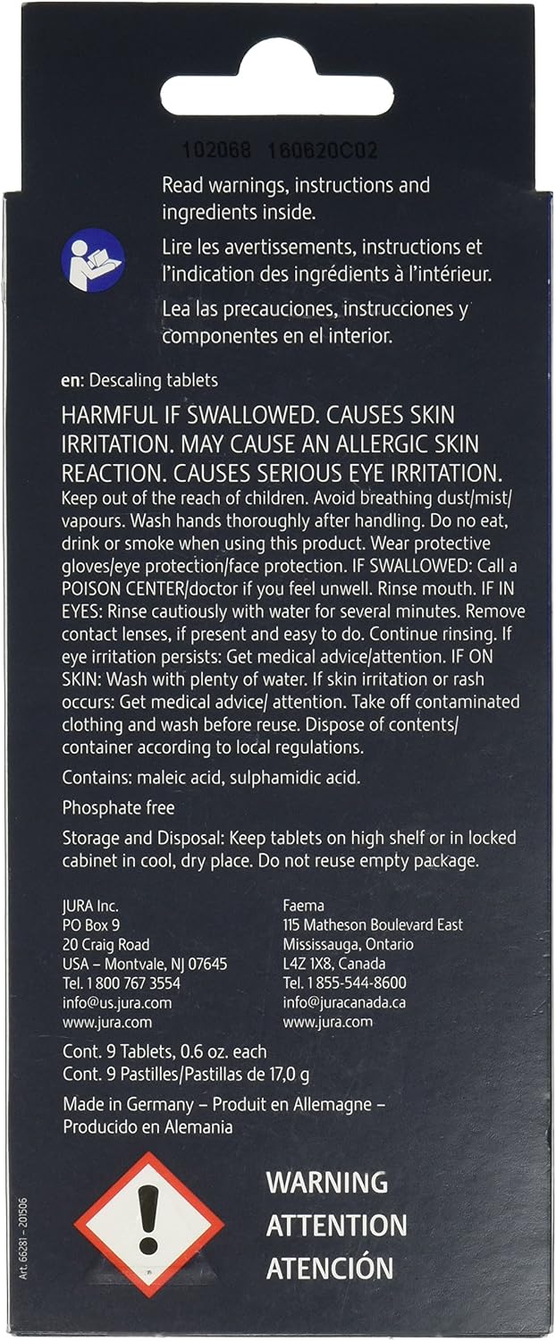 Jura 66281 Decalcifying/Descaling Tablets (Pack of 108)